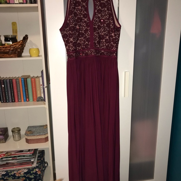Wine formal dress - Picture 2 of 8